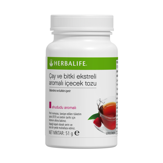 Herbalife Bitkisel Konsantre Çay – Metabolizma Hızlandırıcı ve Doğal Enerji Desteği Ahududu Aromalı 51 gr