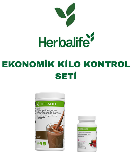Herbalife Ekonomik Kilo Kontrol Seti (Çikolata aromalı shake, ahududulu çay)
