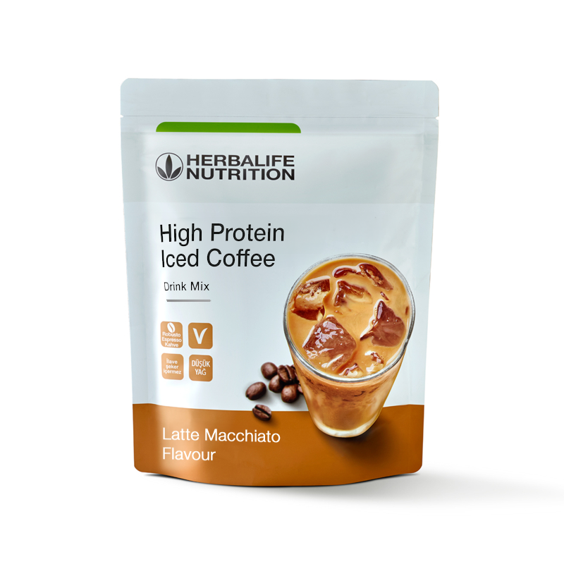 Herbalife Yüksek Proteinli Soğuk Kahve Karışımı Latte Macchiato 308 g