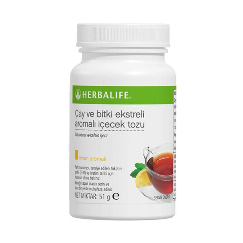 Herbalife Limon Aromalı Bitkisel Yağ Yakıcı Çay 51 gr